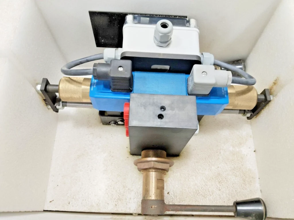 KONGSBERG control valve assembly packed inside box – marine spare part