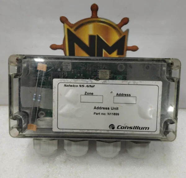 Consilium fire alarm address unit NS-AIN2 N11899 complete set with transparent cover