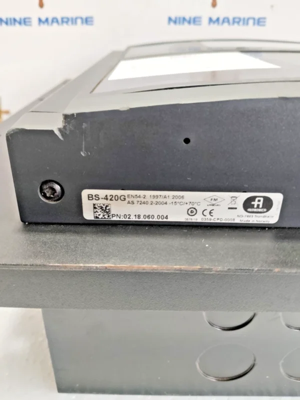 AUTRONICA BS-420G part number 02.18.060.004 label close-up